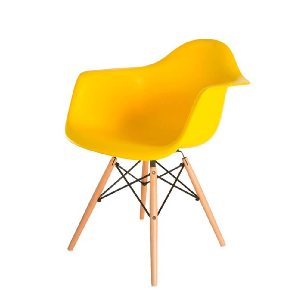 EAMES- CON BRAZOS - BASE MADERA